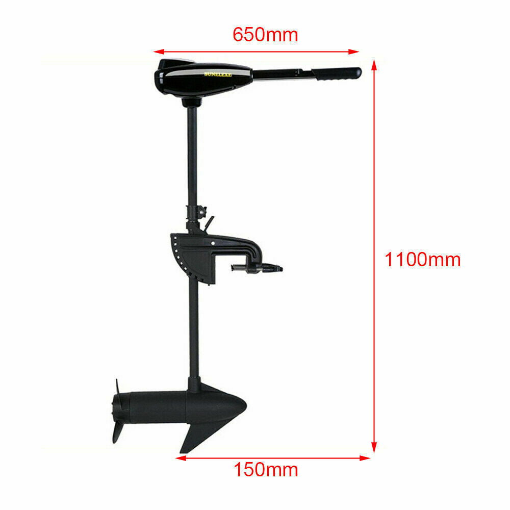 40lbs Electric Outboard Trolling Motor Boat Engine 408W 12V G183