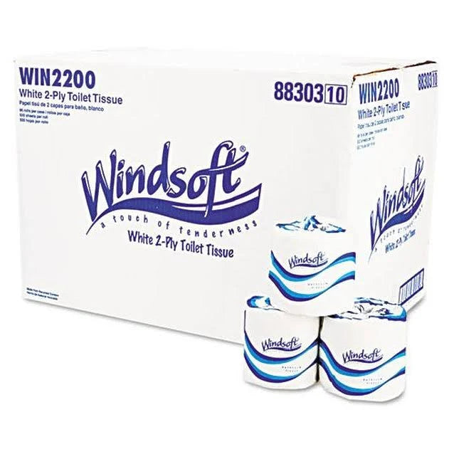 Single Roll Bath Tissue, 500 Sheets/Roll, 96 Rolls/Carton V110