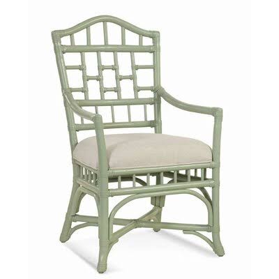 Green and Blue Stripe Arm Chair R2984