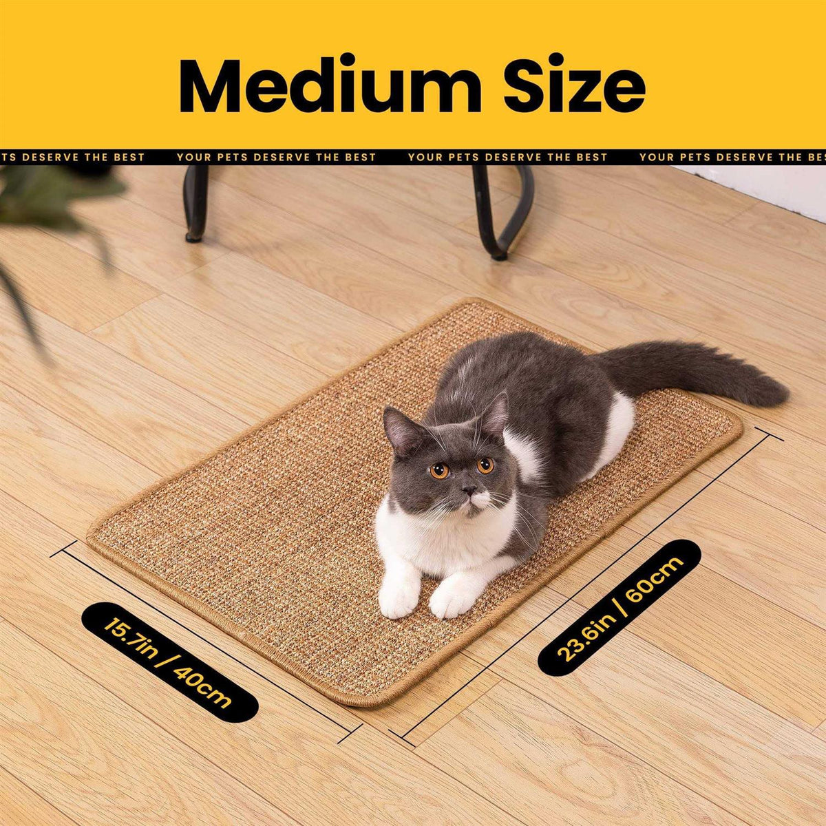 Natural Sisal Cat Scratcher Mat S796614