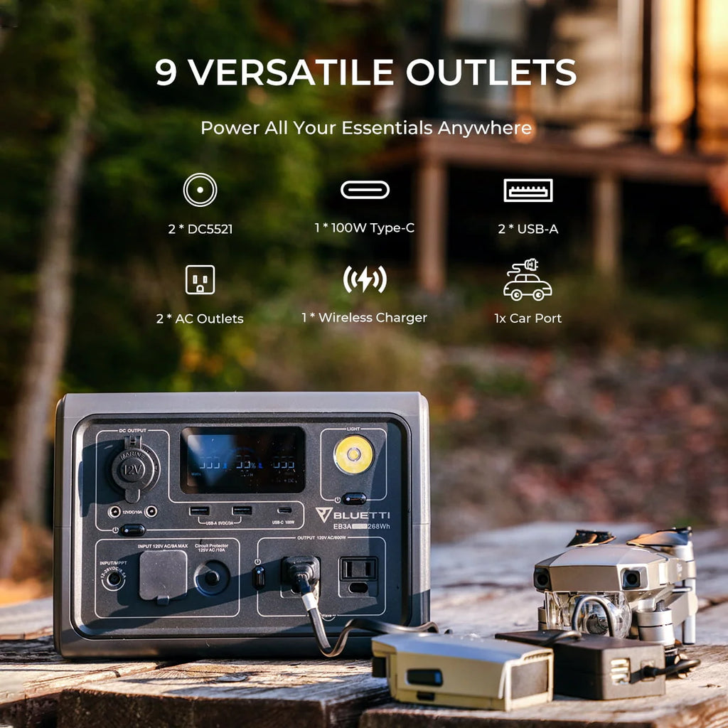 Portable 600W 268Wh LiFePO4 Power Station F735