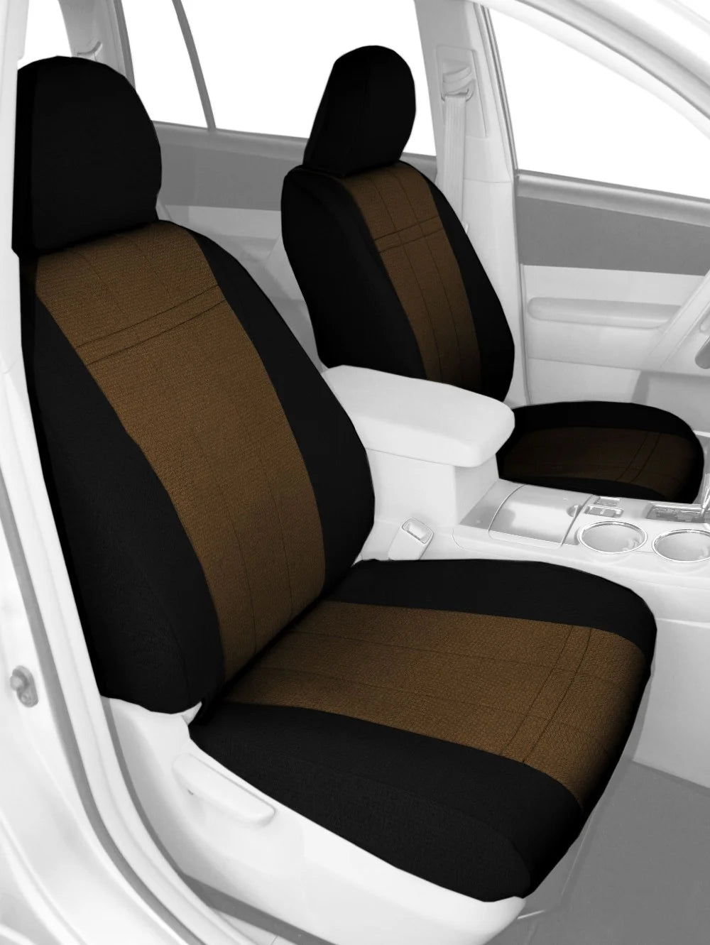 Beige Insert with Black Trim Seat Covers F11712