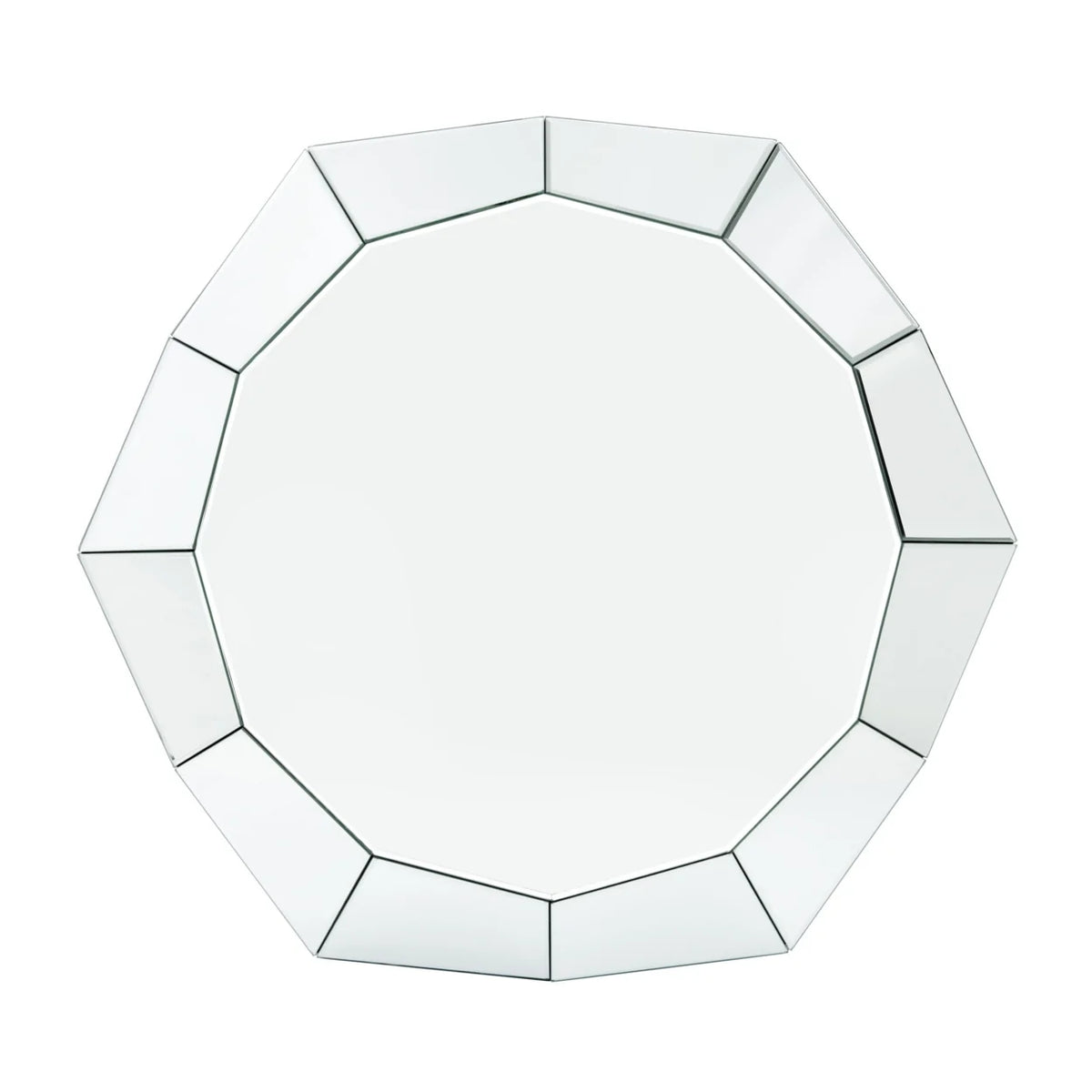 Octagonal Coffee Table with Faux Diamond Inlays J908219