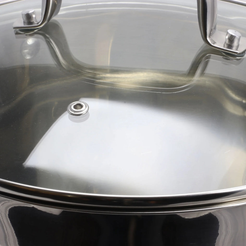 8 Quart Stock Pot with Tempered Glass Lid D12490