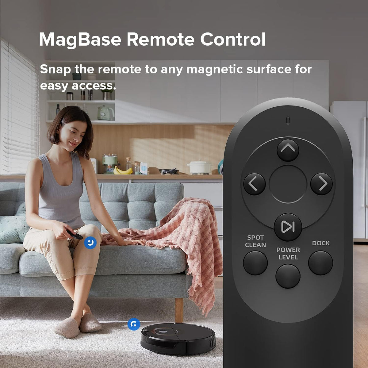 Robot Vacuum Cleaner with 2500Pa Strong Suction T218
