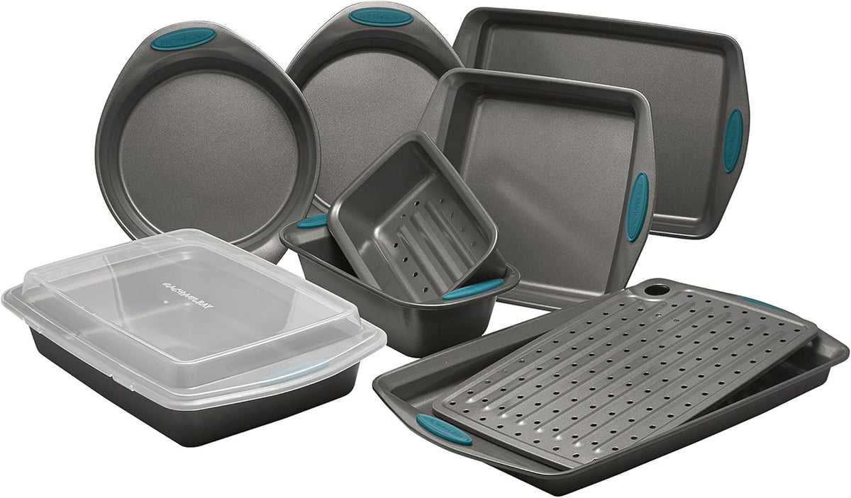 5 Piece Nonstick Bakeware Set with Bread Pan, Baking Pans and Cake Pans A247858