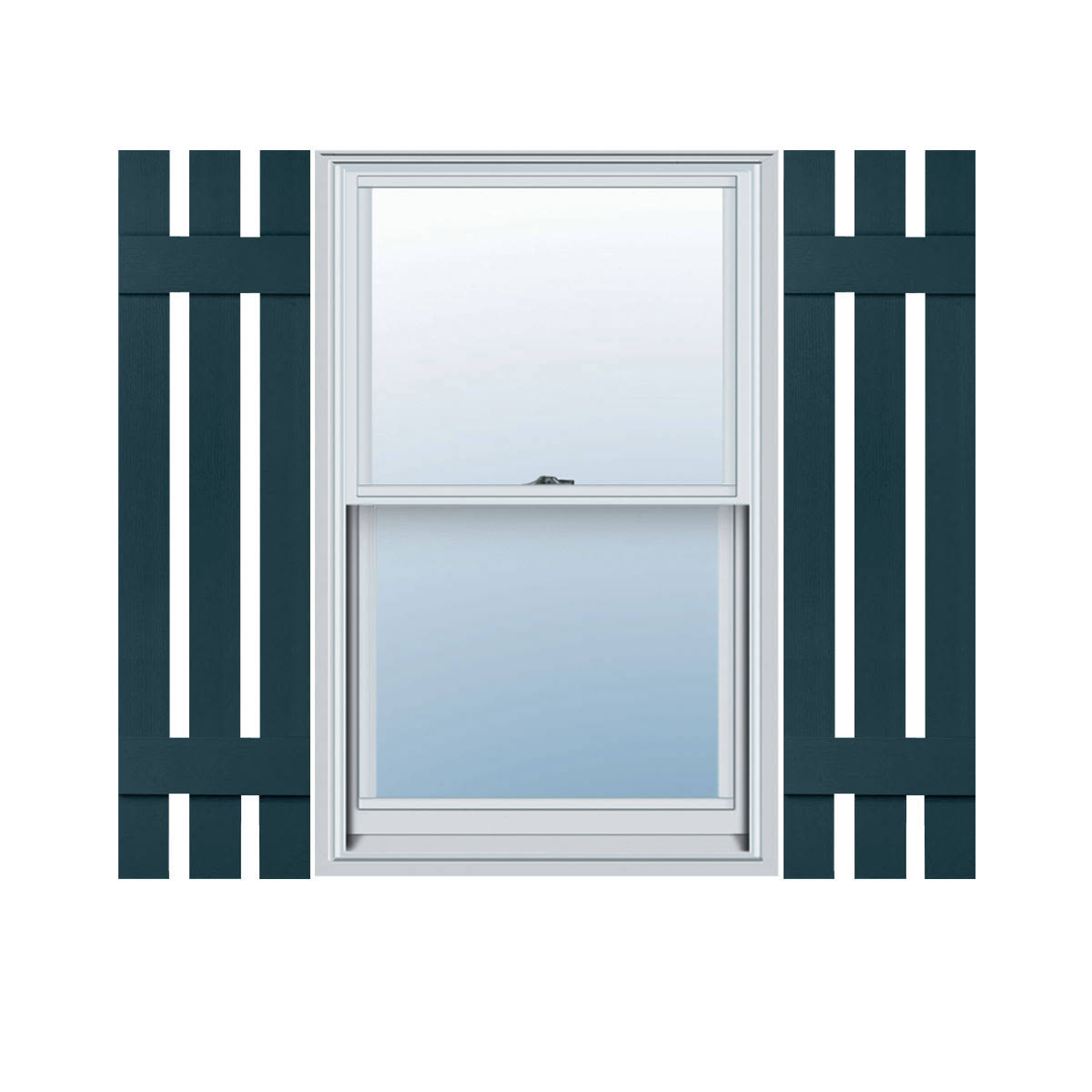 Standard Size Three Board Spaced Shutters Y80731