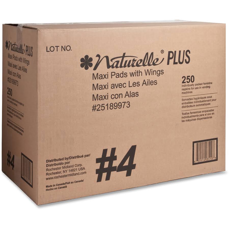 White Sanitary Napkins, 250 / Carton L78090