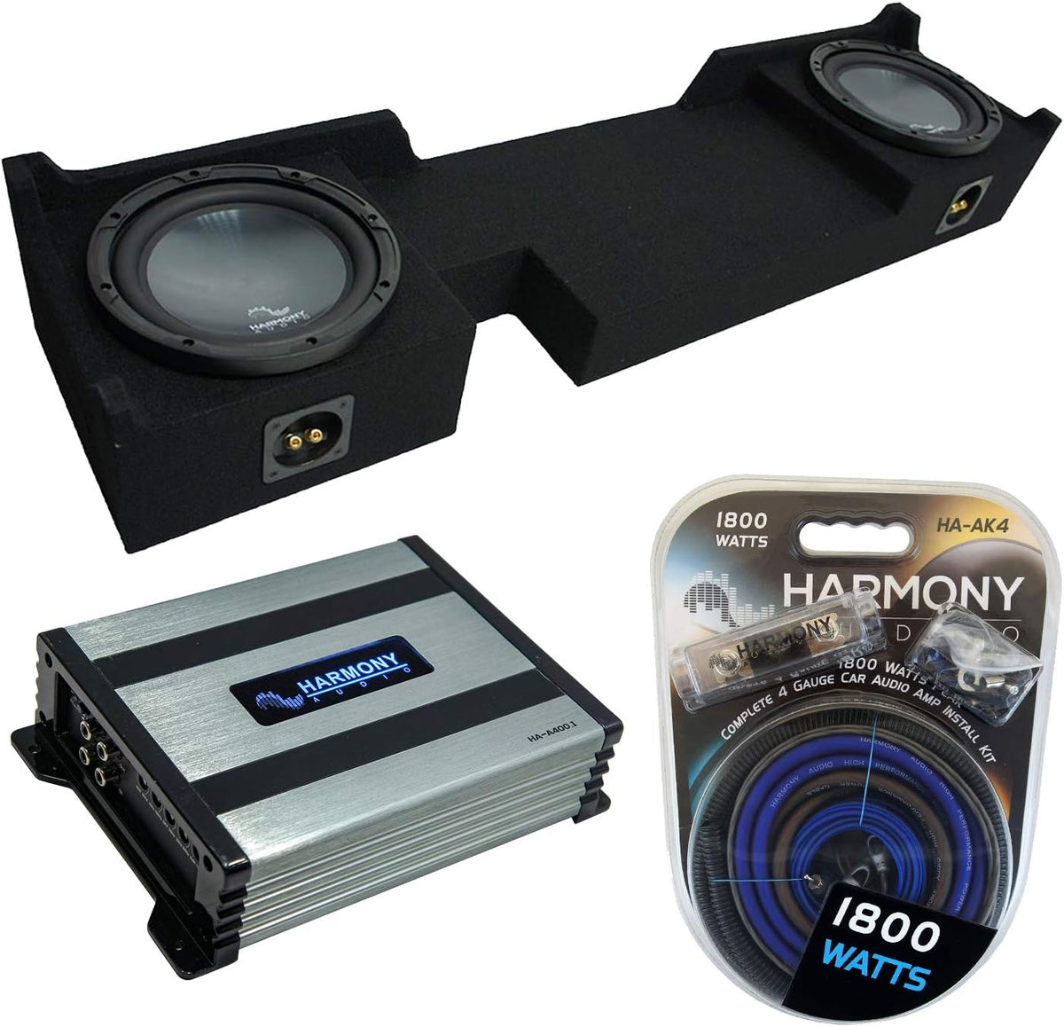 Dual 10 Sub Box Bundle with Amp F5669