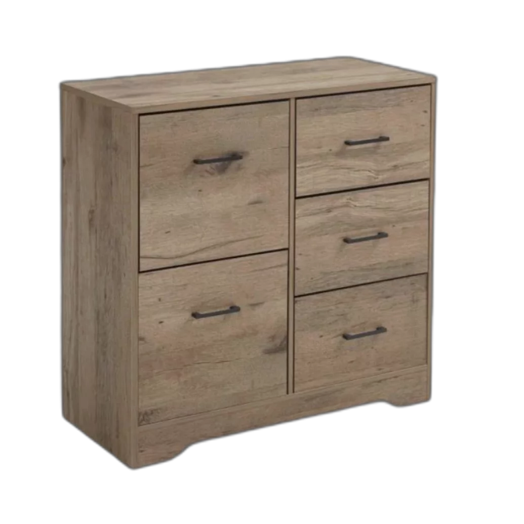 5 Drawer Brown Dresser X833111