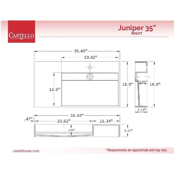Black Wall Mounted Sink Z243