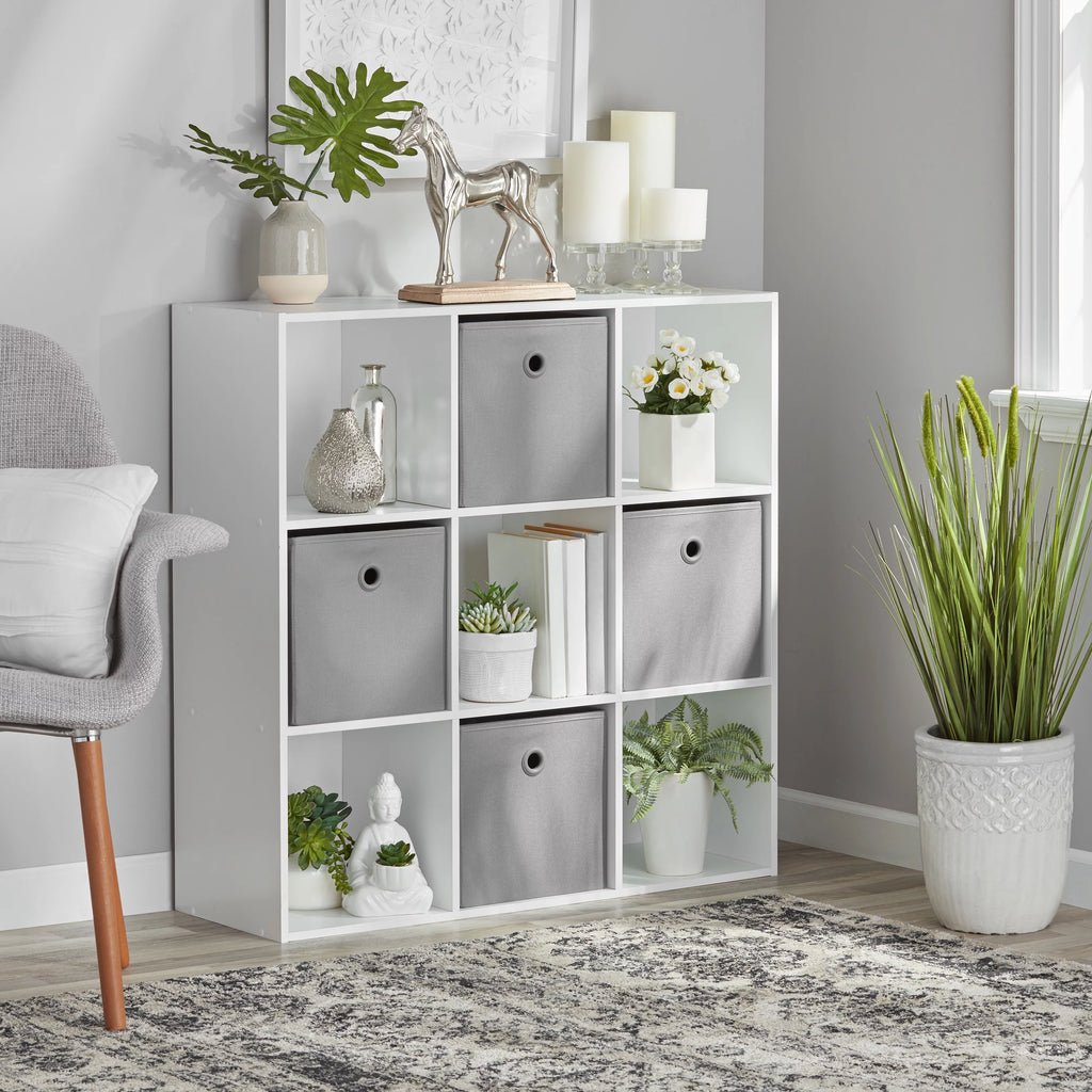White 9-Cube Storage Organizer D3616