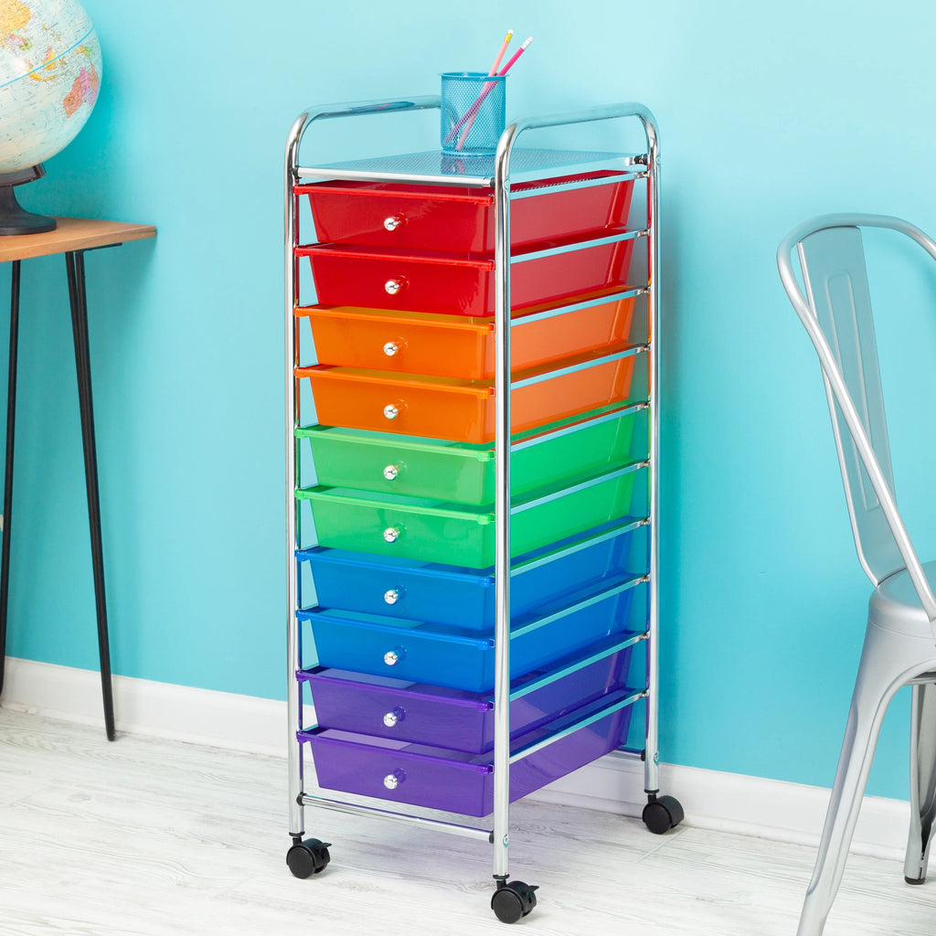 10 Drawer Rolling Cart Y17261