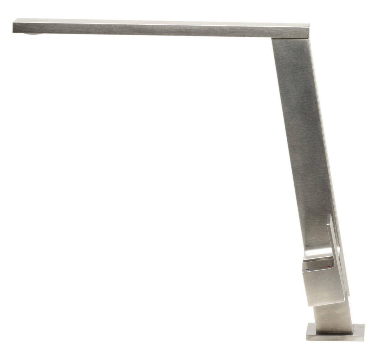Square Brushed Stainless Steel Kitchen Faucet E264146