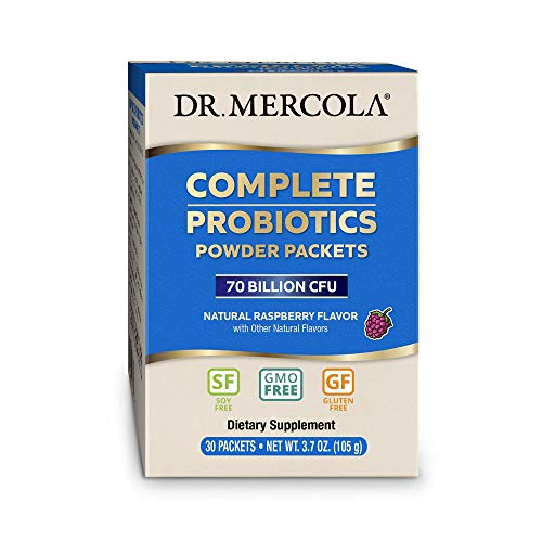 Probiotics Powder Packets 30 Servings 70 Billion CFU Raspberry Dietary Supplement P35894