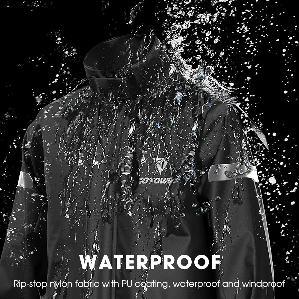 Waterproof Reflective Motorcycle Rain Suit E234