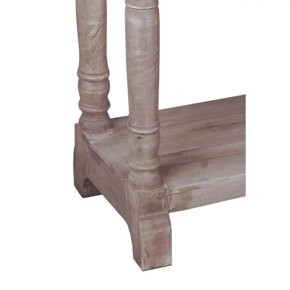 Natural Limewash Wood Console Table W8499