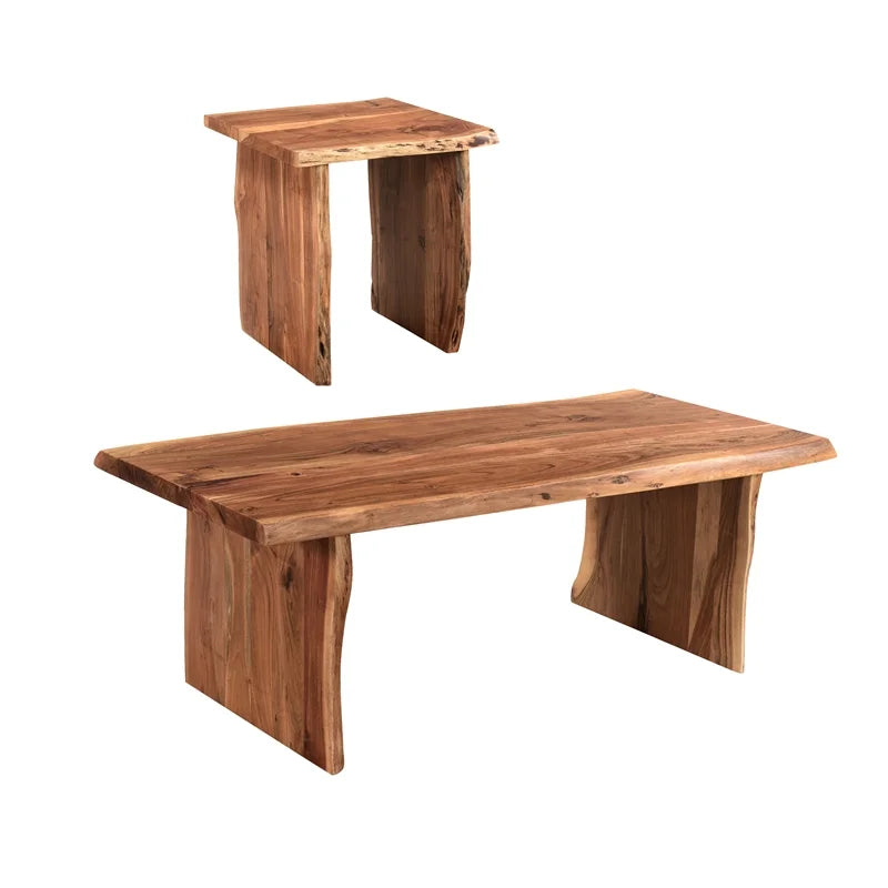 Solid Wood Living Room Table Set Q660786