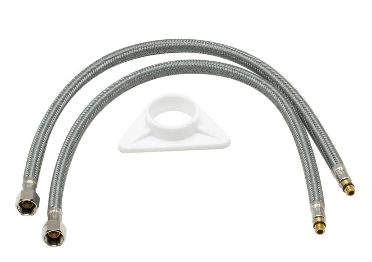 Square Brushed Stainless Steel Kitchen Faucet E264146