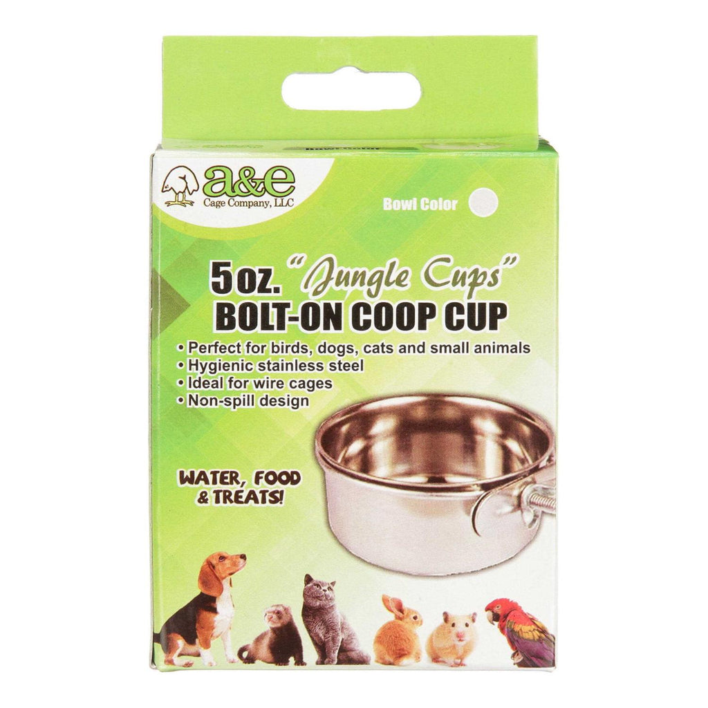 5oz Stainless Steel Coop Cup with Bolt Hanger G7082