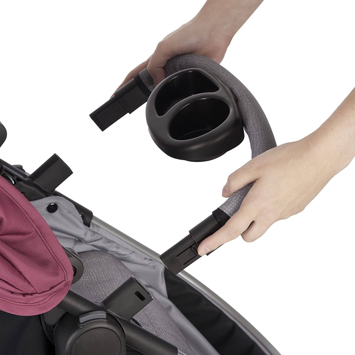 Dusty Rose Modular Travel System with SafeMax Car Seat Y939
