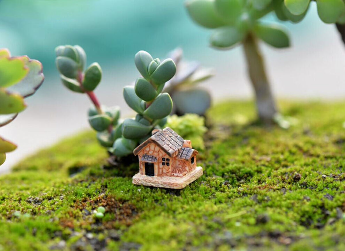 Dollhouse Decorations Stone Resin DIY Mini Garden Decor W606