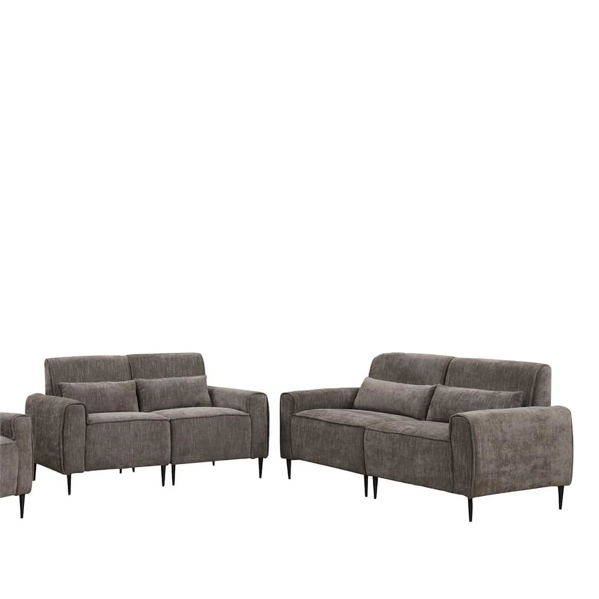 Gray Chenille Sofa Loveseat X1960