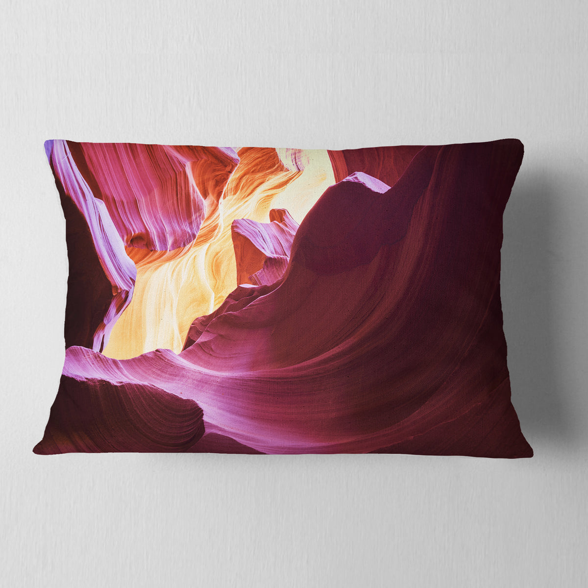Purple Landscape Photography Throw Pillow N8293