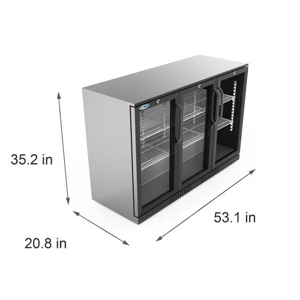 Three-Door Back Bar Refrigerator 11 Cu Ft R40489