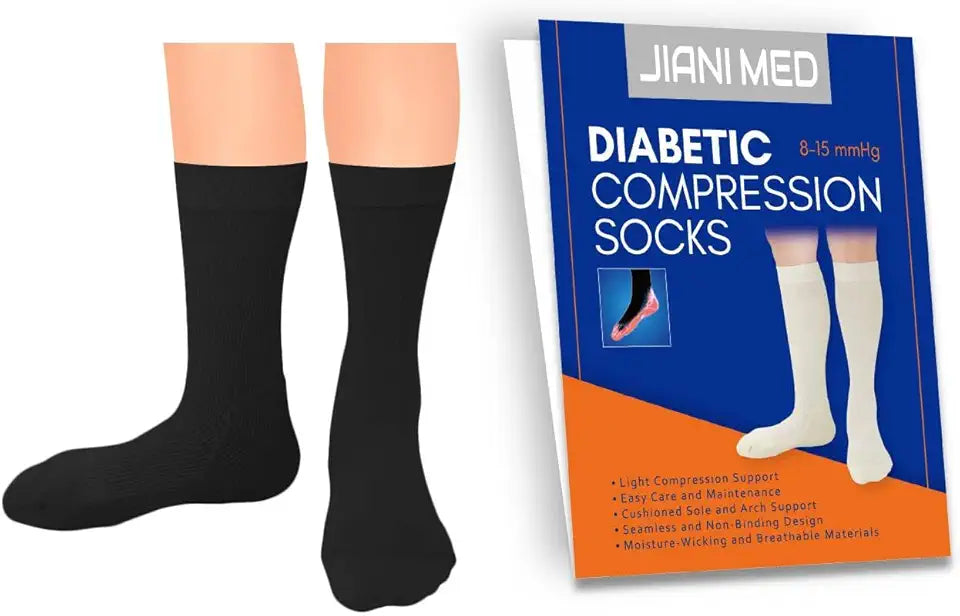 Compression Diabetic Socks Crew 8-15 Z983