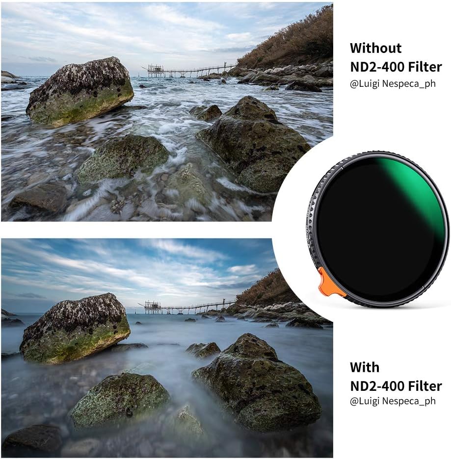 52mm Variable ND Filter ND2-ND400 1-9 Stops Multi-Layer Coatings AGC Glass D686