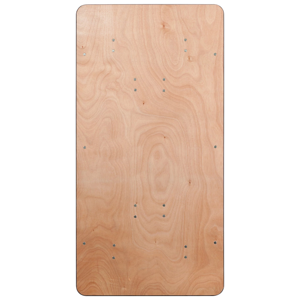 5-Foot Rectangular Wood Folding Banquet Table A601