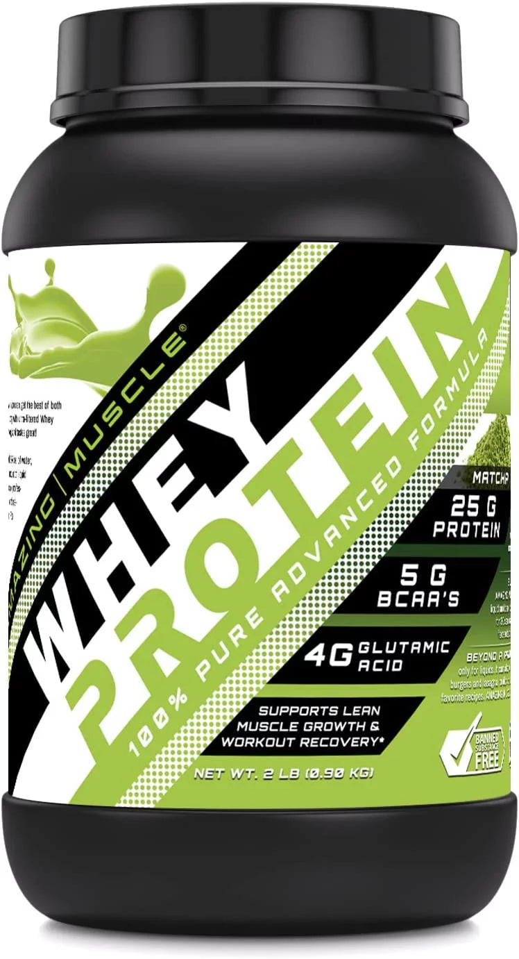 2 Lbs Whey Protein Isolate & Concentrate Matcha Y412