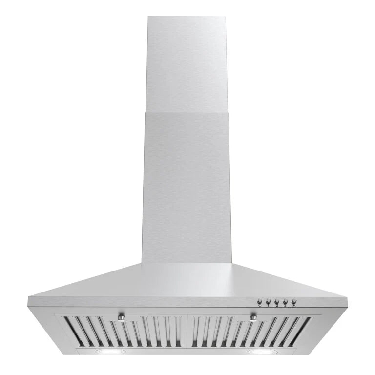 24 220 CFM Convertible Wall Mount Range Hood with Push Button Controls L280