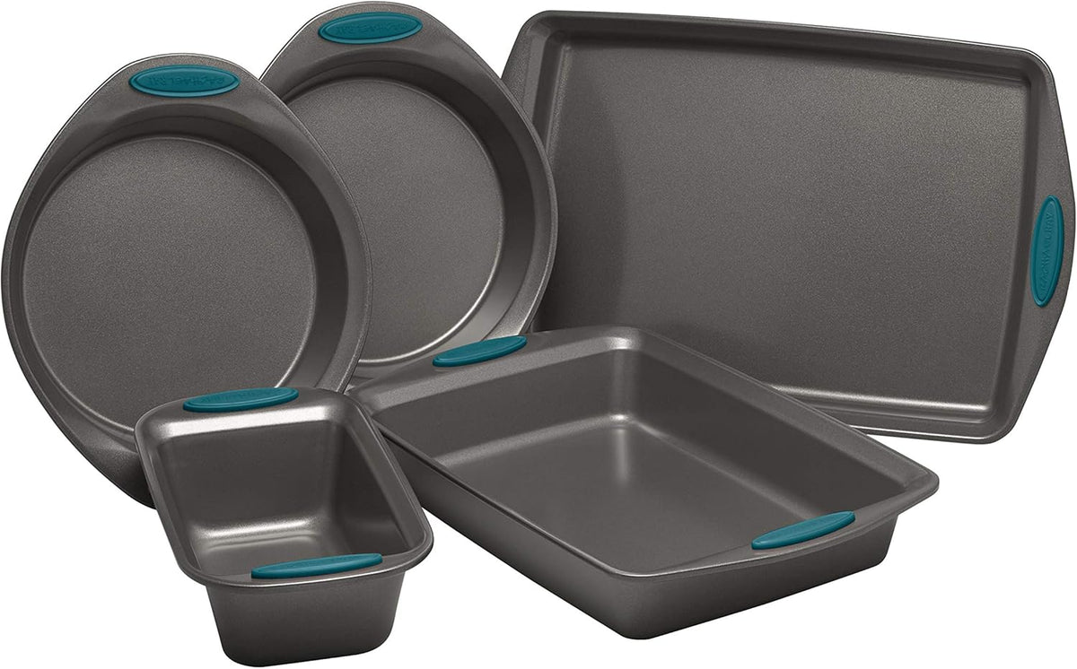 5 Piece Nonstick Bakeware Set with Bread Pan, Baking Pans and Cake Pans A247858