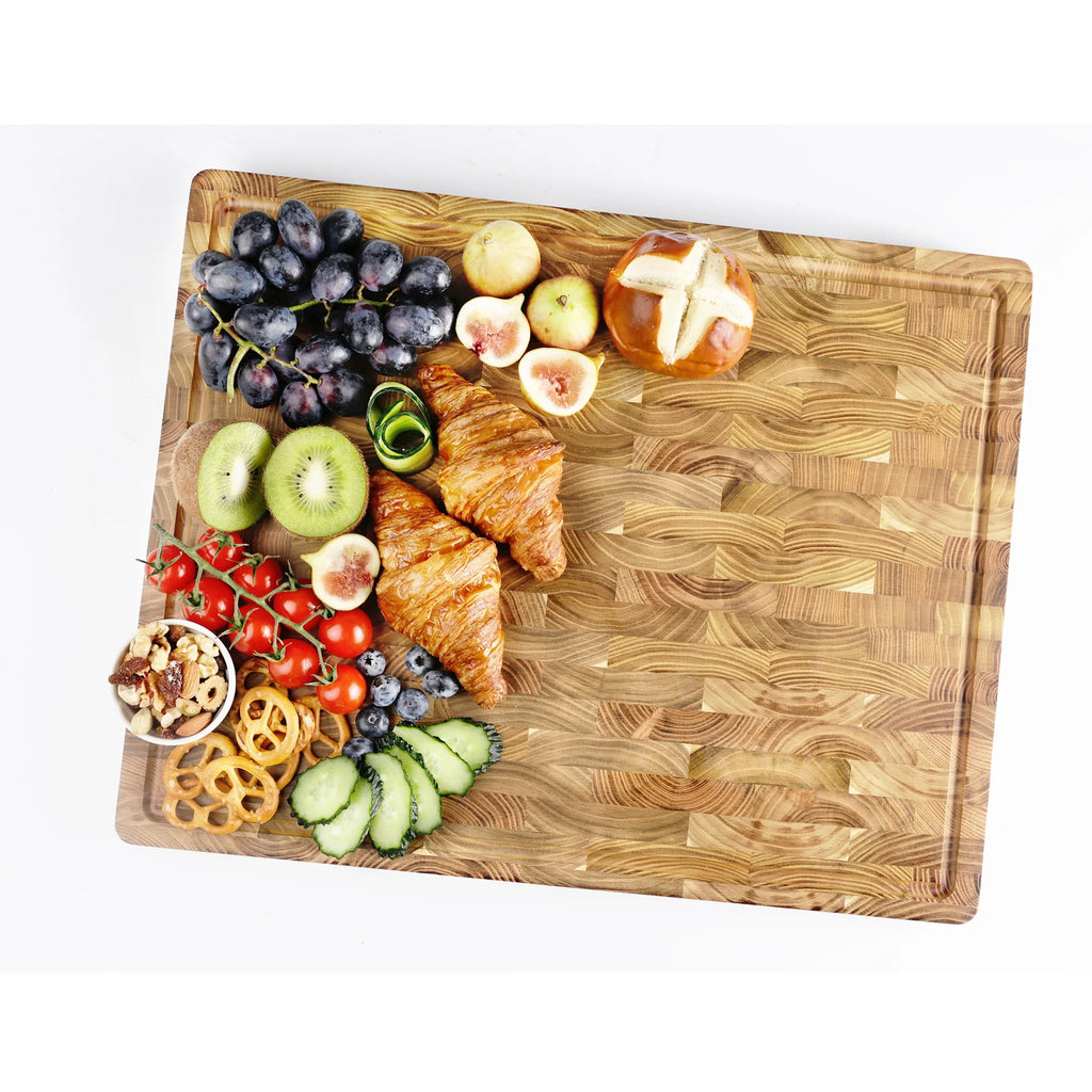 20x16 inch 1.5" Thick Teakwood Cutting Board F2885
