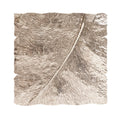 Square Leaf Wall Decor with Antique Silver S7668