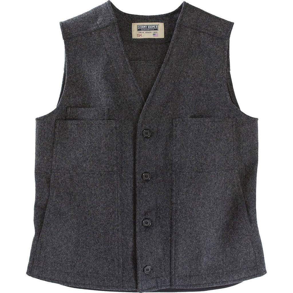 Charcoal Men&s Button Vest X82541