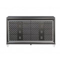 Metallic Gray 8 Drawer Wood Dresser E4148