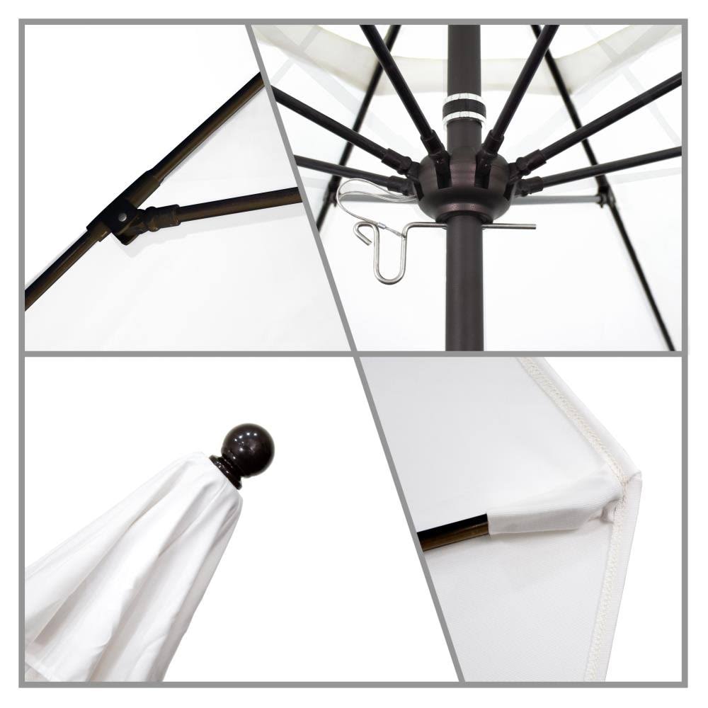 11 ft. Fiberglass White Market Umbrella L12563