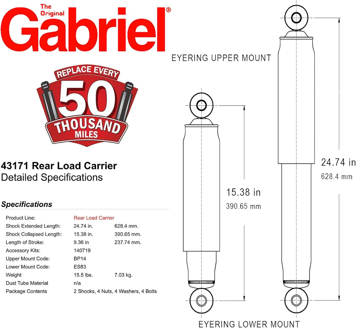 Rear Load Carrier A9698