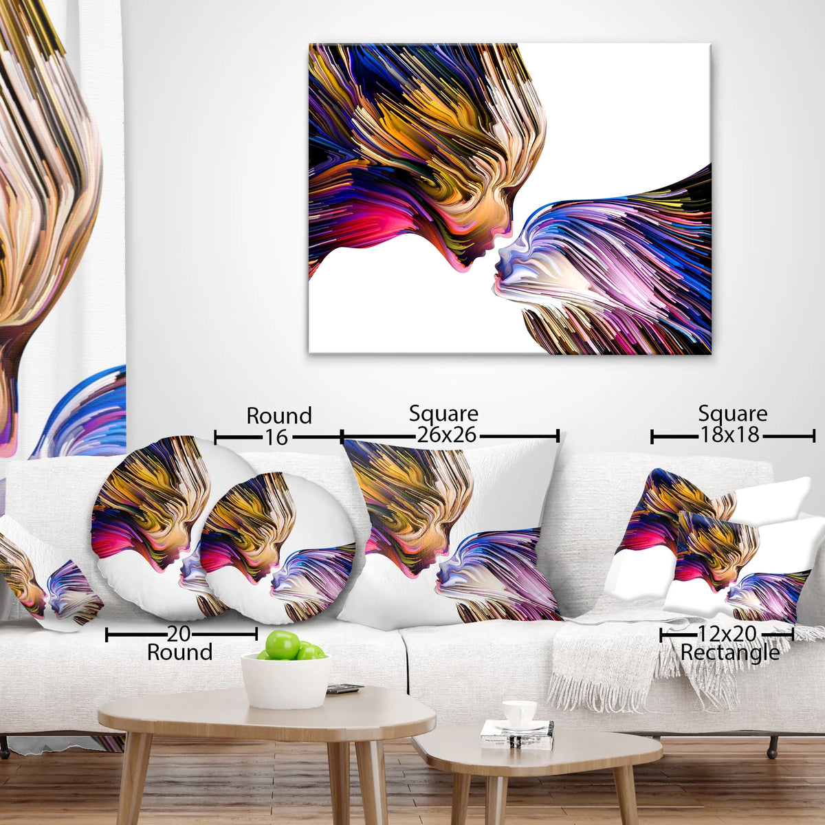 Purple Landscape Photography Throw Pillow N8293