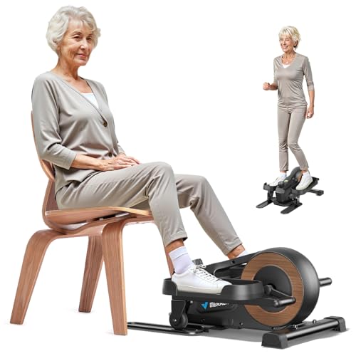 Under Desk Elliptical Machine, Seated Pedal Exerciser with 8 Resistance Levels G12337