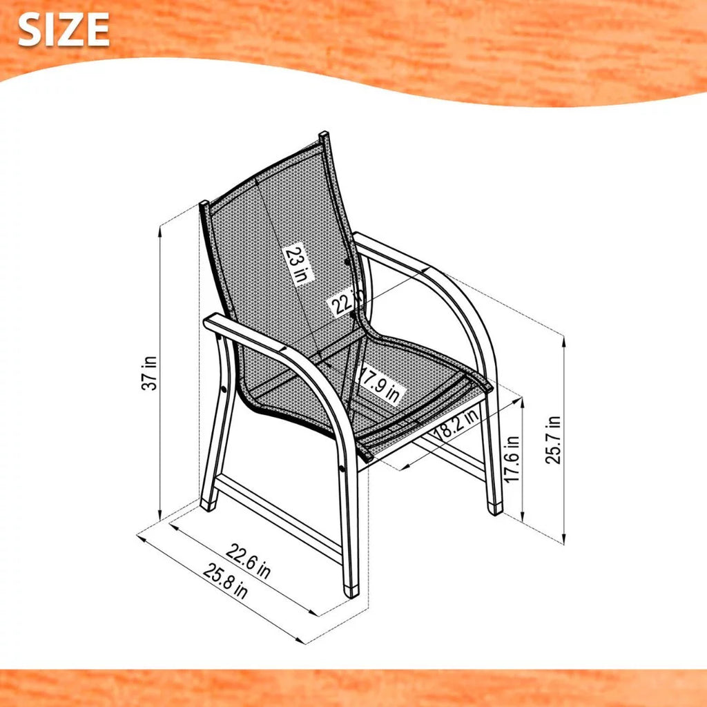 7-Piece Rectangular Eucalyptus Wood Patio Dining Set T175641