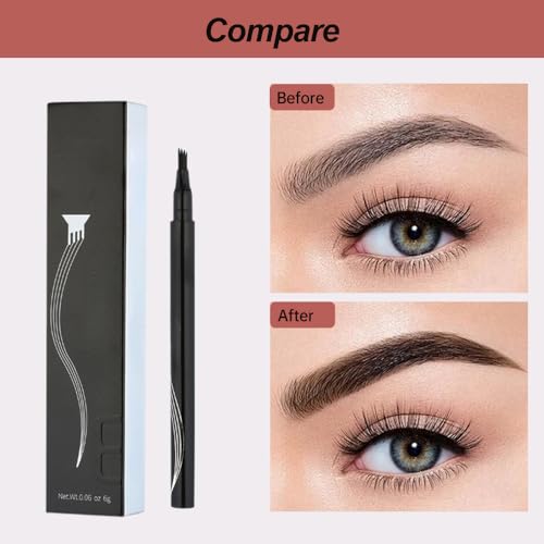 2Pcs Microblading Eyebrow Pen 4 Fork Tip N40839
