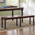 Almond/Wheat Wooden Bench G6747