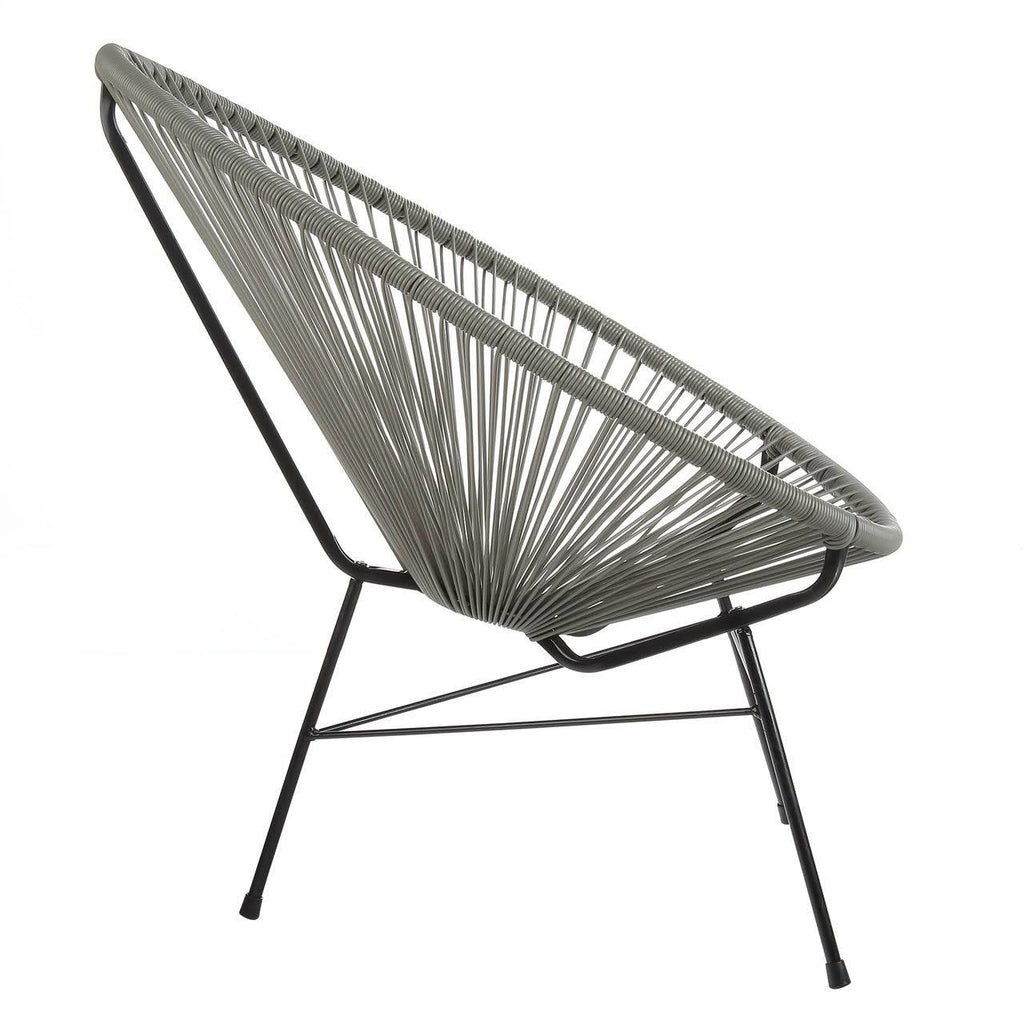 Grey Cord Outdoor Lounge Chair C184
