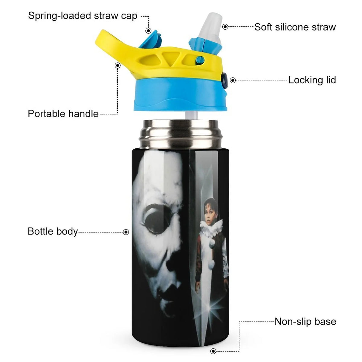 Insulated Stainless Steel Water Bottle with Straw N152