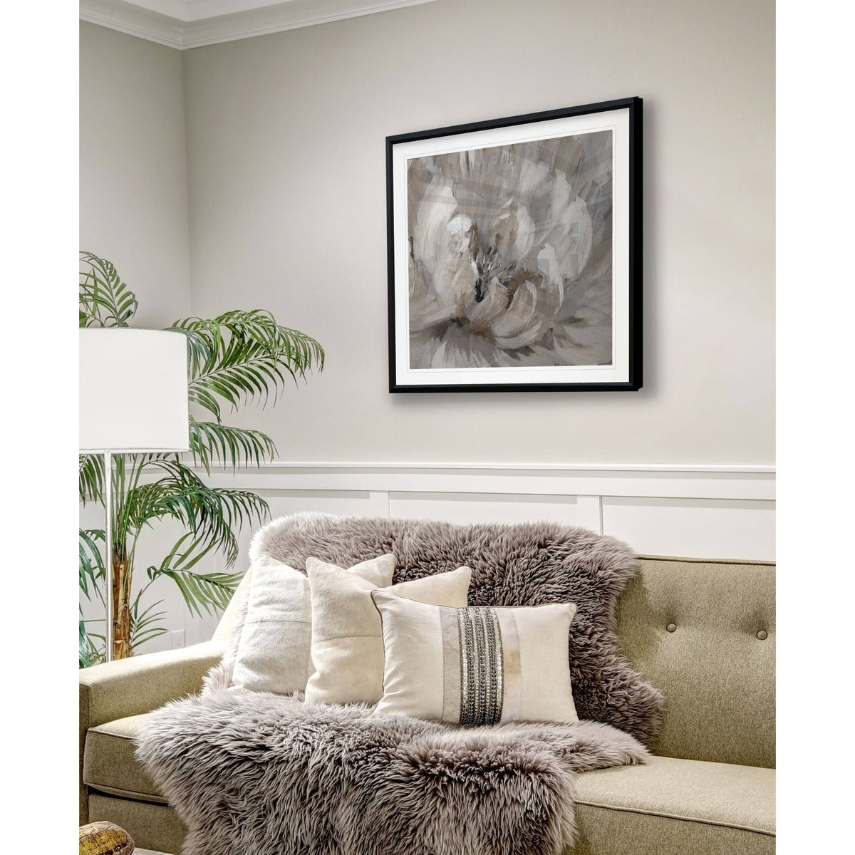Framed Giclee Print 38x38 H596