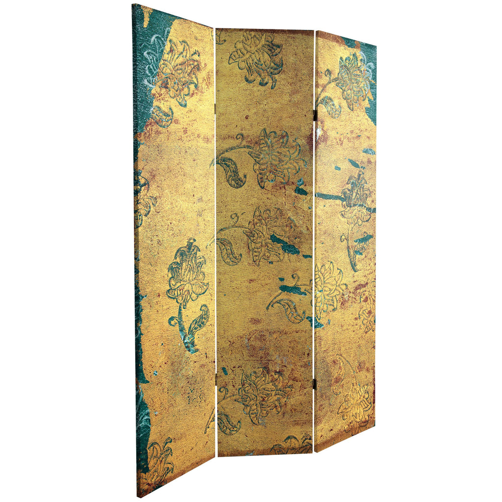 6 ft. Tall 3 Panel Canvas Room Divider Y571